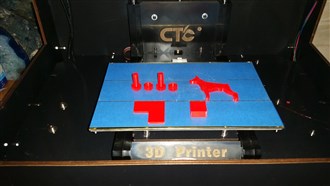 Some of the first parts made on the CTC