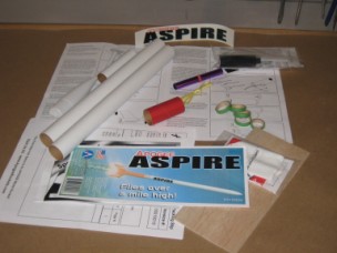 Apogee Aspire Rocket Kit Contents